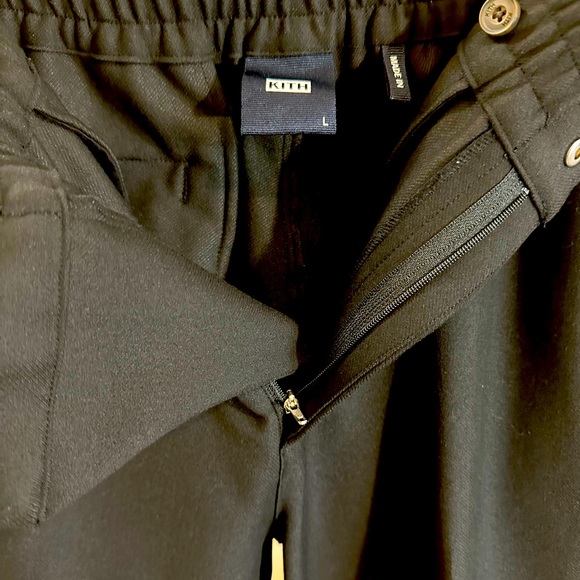 Kith Chatham Pant elastic waist color Black size Large - Picture 5 of 8